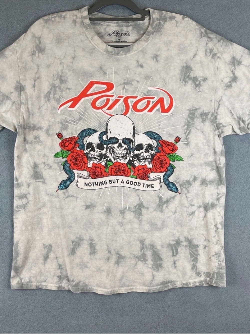 Poison Vintage Graphic Tie-Dye T Shirt